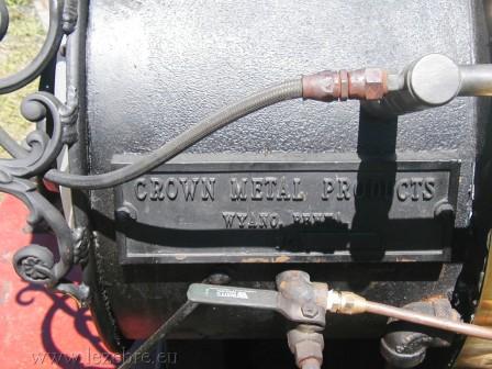 live steam crown metal product